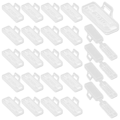 Kabelbeschriftung Clip, 60 Stück Transparente Kabel Beschriftung Kabeletiketten Kabelkennzeichnung Wiederverwendbare und Wasserdichtes für 10 mm Breite Drähte und Kabel Kabelbeschriftung Clip, 60 Stück Transparente Kabel Beschriftung Kabeletiketten Kabelkennzeichnung Wiederverwendbare und Wasserdichtes für 10 mm Breite Drähte und Kabel von NEUSID