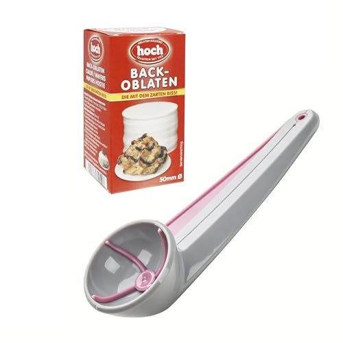 Neustanlo | Makronenformer | 5 cm Ø | inkl. Backoblaten 50 mm | praktische Anwendung | ideal für gleichmäßige Plätzchen und Makronen von NEUSTANLO