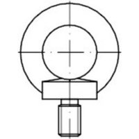 Neutrale Produktlinie - din 580 Ringschraube, Edelstahl A4 M16 hp 5 Stk von NEUTRALE PRODUKTLINIE