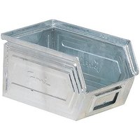 Stahlbehälter mm B=140 T=230 H=130 Gr.2 Grün Verzinkt von NEUTRALE PRODUKTLINIE