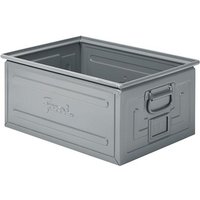 Stahlkasten mm B=630T=450H=300 Gr.272-5 Grau Ral7000 von NEUTRALE PRODUKTLINIE