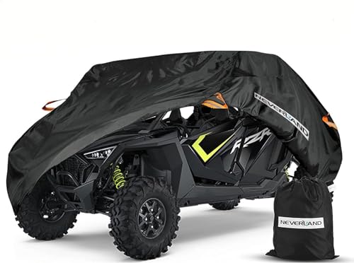 NEVERLAND UTV Abdeckungen, Sonnenschutz, UV-Schutz, Regen, Schnee, Universal, für Kawasaki, Polaris, Honda, Suzuki, Yamaha, Arctic Cat, John Deere, Kymco, Bobcat Argo (4–6 Passagier) von NEVERLAND