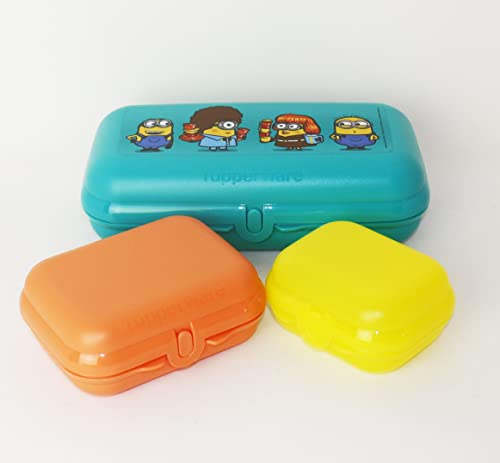 NEW TUPPERWARE Lunchbox Twin Set Maxi Minion Türkis + Gr. 2 Ziegelrot + Gr. 1 Gelb + Hängelöffel Flieder NEW TUPPERWARE Lunchbox Twin Set Maxi Minion Türkis + Gr. 2 Ziegelrot + Gr. 1 Gelb + Hängelöffel Flieder von NEW TUPPERWARE