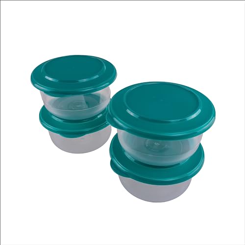 Tupperware New Tafelperle 4x450ml Petrol Becher rosa von Tupperware