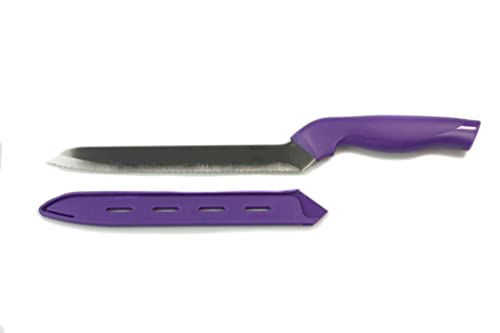 Tupperware Messer Universal-Serie lila Brot Messer Brotmesser D191 XPert + SPÜLTUCH von Tupperware