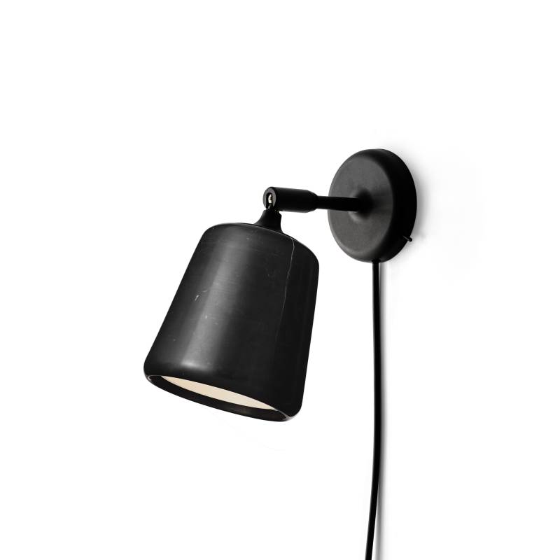 NEW WORKS // MATERIAL WALL LAMP - WANDLAMPE | BLACK MARBLE | SCHWARZ von NEW WORKS