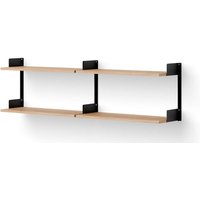 Regal New Works Chamber Shelf oak/black von NEW WORKS