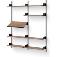 Regal New Works Living Shelf walnut/black von NEW WORKS