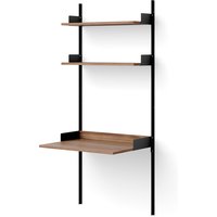 Regal New Works Study Shelf walnut/black von NEW WORKS