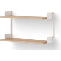 Regal New Works Wall Shelf oak/white 1900 von NEW WORKS