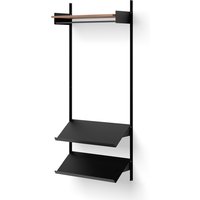 Regal New Works Wardrobe Shelf 1 walnut/black von NEW WORKS