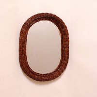 Ovaler Rattanspiegel von NEWANTIC