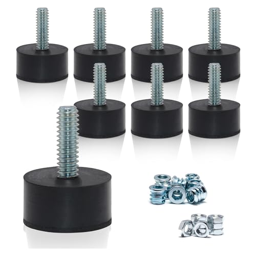 1/4–20 verstellbare Möbel-Nivellierer, 8 Stück, Nivellierfüße mit Gewinde, Füße zum Anschrauben, Möbelgleiter, Nivellierung für Tisch, Stuhl, Möbelbeine 1/4–20 verstellbare Möbel-Nivellierer, 8 Stück, Nivellierfüße mit Gewinde, Füße zum Anschrauben, Möbelgleiter, Nivellierung für Tisch, Stuhl, Möbelbeine von NEWBYTEK