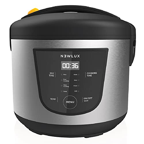 NEWCOOK Multifunktions-Küchenroboter, Kapazität 5 Liter, programmierbar bis zu 24 Stunden, automatisch kochen, 8 voreingestellte Menüs und Warmhaltefunktion bis zu 24 Stunden. Inklusive Antihaft-Eimer NEWCOOK Multifunktions-Küchenroboter, Kapazität 5 Liter, programmierbar bis zu 24 Stunden, automatisch kochen, 8 voreingestellte Menüs und Warmhaltefunktion bis zu 24 Stunden. Inklusive Antihaft-Eimer von NEWCOOK