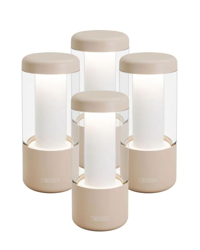 NEWDES Nip Akkuleuchte 4er Set sand von NEWDES