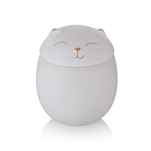 New Dream Katzenurne aus Keramik, klein, Weiß von NEWDREAM