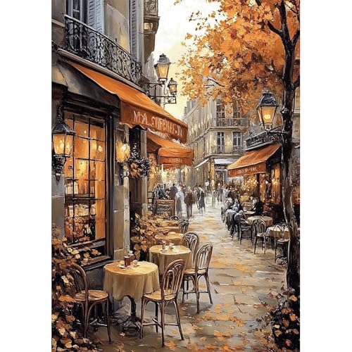 NEWENMO DIY Paris Café Diamond Painting Bilder,5D Französische Straße Diamant Painting Bastelset Erwachsene,Stadtlandschaft Diamant Malerei Kit,für Anfänger Schlafzimmer Home Geschenk-30x40cm NEWENMO DIY Paris Café Diamond Painting Bilder,5D Französische Straße Diamant Painting Bastelset Erwachsene,Stadtlandschaft Diamant Malerei Kit,für Anfänger Schlafzimmer Home Geschenk-30x40cm von NEWENMO