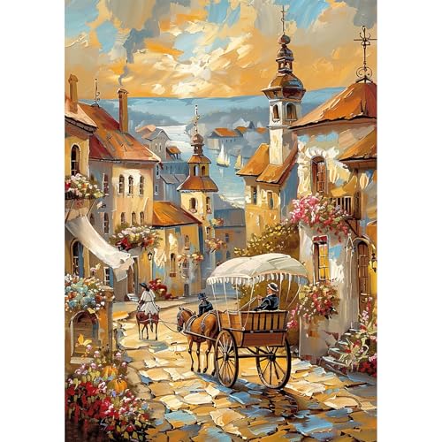 NEWENMO Malerisches Dorf Diamond Painting Bilder Erwachsene,5D Schöne Blumen Diamant Painting Bastelset,DIY Diamant Malerei Kit Complete,Diamond Painting Set,für Anfänger Dekoration Zuhause-30x40cm NEWENMO Malerisches Dorf Diamond Painting Bilder Erwachsene,5D Schöne Blumen Diamant Painting Bastelset,DIY Diamant Malerei Kit Complete,Diamond Painting Set,für Anfänger Dekoration Zuhause-30x40cm von NEWENMO