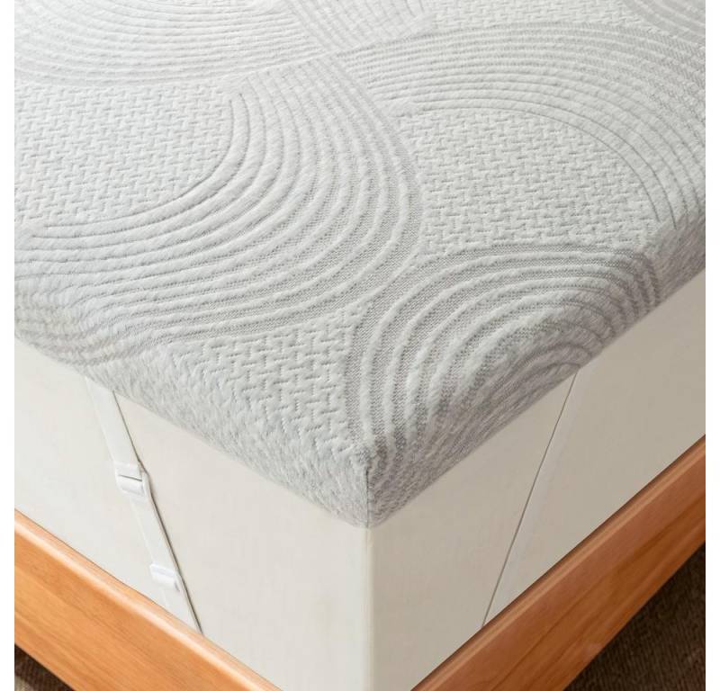 NEWENTOR LIFE, Topper Topper H2/H3, 7 cm Grau Gel Topper für Boxspringbetten, Rutschfest, 7 cm hoch, Topper 90x200 cm, 180x200 cm, Mehrere Größen, Waschbar, Hypoallergen von NEWENTOR LIFE