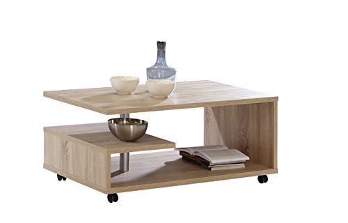 FORTE Bailey Couchtisch, Holzwerkstoff, Sonoma Eiche , 105 x 60 x 45.60 cm von Forte