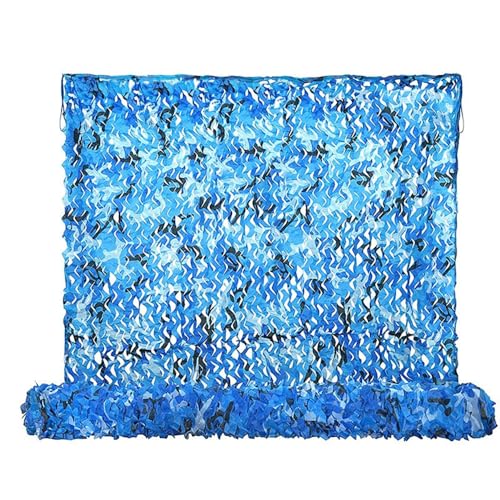 NEWFUN Tarnnetz 4x6M, blau,Tarnnetz, Tarnnetz Sonnenschutz, Tarnnetz für Deko Waldlandschaft Jagd Sichtschutz Outdoor Camping Garten,Ocean,Outdoor-Dekoration von NEWFUN