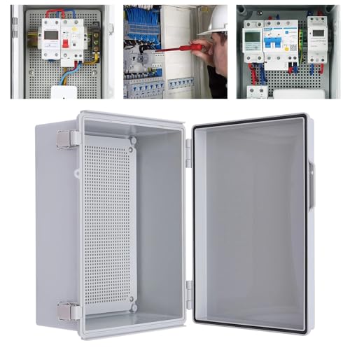 NEWFUN Verteilerkasten Aufputz, Anschlussdose Wasserdicht IP66, Schaltschrank Außen mit Wandmontagezubehör 200×300×170MM von NEWFUN