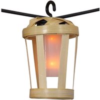 Hiama Lichterkette für drinnen und draußen. 10 Warmlicht-LED-Lampen mit Solarladung und wiederaufladbarem Akku. Hergestellt in Spanien von NEWGARDEN