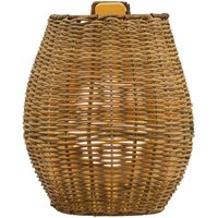 [NEUWERTIG] Newgarden Saona Led Außenwandleuchte Wandlampe Led Außenleuchte Holz Rattan Usb B-Ware von NEWGARDEN