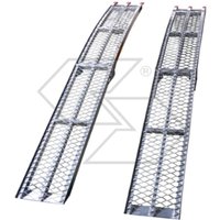 2er-Set klappbare Aluminium-Gartenrampen 2300x300mm leichter Zugang von NEWGARDEN