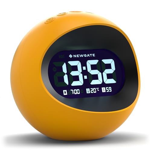 NEWGATE® Digital Centre of The Earth Alarm Clock (Yellow with Black LCD Display) von NEWGATE
