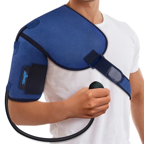 NEWGO Schulter Eis-Gel-Pack mit Luftkompression, verstellbare Schulterbandage Kühlung Pads für heiße und kalte Kompresse, Schmerzlinderung für Rotatorenmanschette, Schulterverletzungen, Entzündungen NEWGO Schulter Eis-Gel-Pack mit Luftkompression, verstellbare Schulterbandage Kühlung Pads für heiße und kalte Kompresse, Schmerzlinderung für Rotatorenmanschette, Schulterverletzungen, Entzündungen von NEWGO