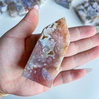 Druzy Rosa Amethyst Blume Achat Geode Kristall Turm Heilkristall Wohnkultur von NEWMOONCRYSTALLTD