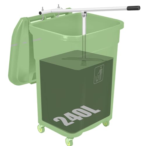 NEWTRY Müllpresse Müllverdichter für 120L-240L Rollcontainer, Abfallzerkleinerer Recycling-Handwerkzeug mit platzsparendem Design für Zuhause, Küche und Garten - Weiß NEWTRY Müllpresse Müllverdichter für 120L-240L Rollcontainer, Abfallzerkleinerer Recycling-Handwerkzeug mit platzsparendem Design für Zuhause, Küche und Garten - Weiß von NEWTRY
