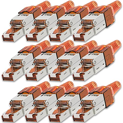 NEXMEX Netzwerkstecker 12x Cat 7 werkzeuglos CAT7 CAT7A RJ45 LAN UTP 600MHz Kabel Stecker ohne Werkzeug Crimpstecker werkzeugfrei CAT6a CAT6 CAT5 für Verlegekabel Patchkabel Netzwerkkabel NEXMEX Netzwerkstecker 12x Cat 7 werkzeuglos CAT7 CAT7A RJ45 LAN UTP 600MHz Kabel Stecker ohne Werkzeug Crimpstecker werkzeugfrei CAT6a CAT6 CAT5 für Verlegekabel Patchkabel Netzwerkkabel von NEXMEX