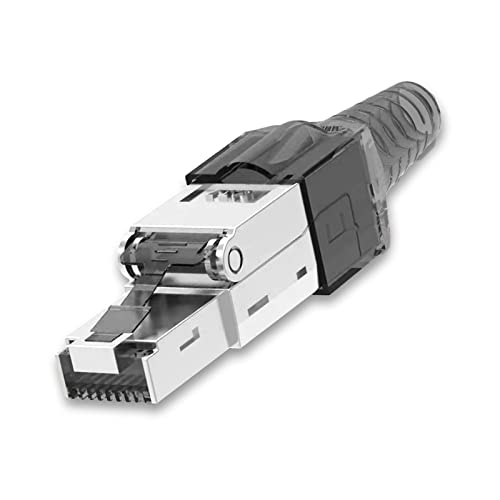 NEXMEX Netzwerkstecker 1x Cat 7 werkzeuglos CAT7 CAT7A RJ45 LAN UTP 600MHz Kabel Stecker ohne Werkzeug Crimpstecker werkzeugfrei CAT6a CAT6 CAT5 für Verlegekabel Patchkabel Netzwerkkabel NEXMEX Netzwerkstecker 1x Cat 7 werkzeuglos CAT7 CAT7A RJ45 LAN UTP 600MHz Kabel Stecker ohne Werkzeug Crimpstecker werkzeugfrei CAT6a CAT6 CAT5 für Verlegekabel Patchkabel Netzwerkkabel von NEXMEX