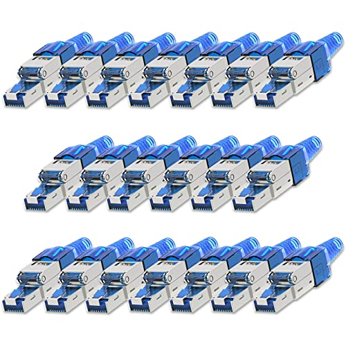 NEXMEX Netzwerkstecker 20x Cat 7 werkzeuglos CAT7 CAT7A RJ45 LAN UTP 600MHz Kabel Stecker ohne Werkzeug Crimpstecker werkzeugfrei CAT6a CAT6 CAT5 für Verlegekabel Patchkabel Netzwerkkabel NEXMEX Netzwerkstecker 20x Cat 7 werkzeuglos CAT7 CAT7A RJ45 LAN UTP 600MHz Kabel Stecker ohne Werkzeug Crimpstecker werkzeugfrei CAT6a CAT6 CAT5 für Verlegekabel Patchkabel Netzwerkkabel von NEXMEX