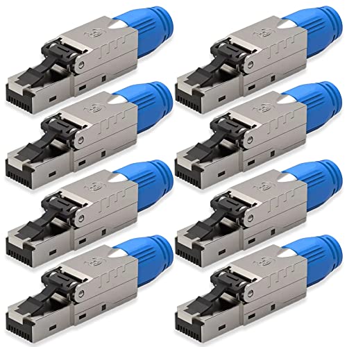 NEXMEX Netzwerkstecker 8x Cat 8 werkzeuglos Geschirmt 40Gbit/s RJ45 LAN UTP 2000MHz Kabel Stecker CAT8 ohne Werkzeug Crimpstecker CAT8.1 werkzeugfrei für Verlegekabel DSL Patchkabel Netzwerkkabel NEXMEX Netzwerkstecker 8x Cat 8 werkzeuglos Geschirmt 40Gbit/s RJ45 LAN UTP 2000MHz Kabel Stecker CAT8 ohne Werkzeug Crimpstecker CAT8.1 werkzeugfrei für Verlegekabel DSL Patchkabel Netzwerkkabel von NEXMEX