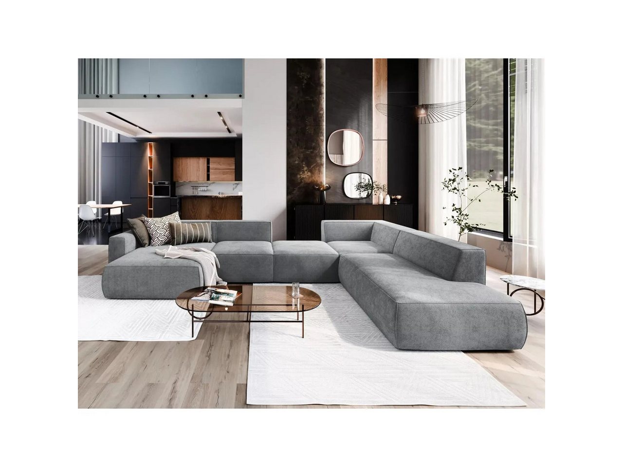 NEXT COLLECTION Ecksofa DREAM SET 7, Keine Schlaffunktion, Modernes Design, Modularer Aufbau, Füllung: HR-Schaum + Wellfeder NEXT COLLECTION Ecksofa DREAM SET 7, Keine Schlaffunktion, Modernes Design, Modularer Aufbau, Füllung: HR-Schaum + Wellfeder von NEXT COLLECTION