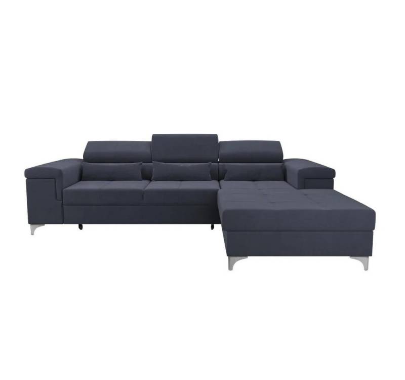NEXT COLLECTION Ecksofa Harry, hohe Metallfüße, elegante Nähte, T30-Schaum + gewellte Feder, verstellbare Kopfstützen von NEXT COLLECTION