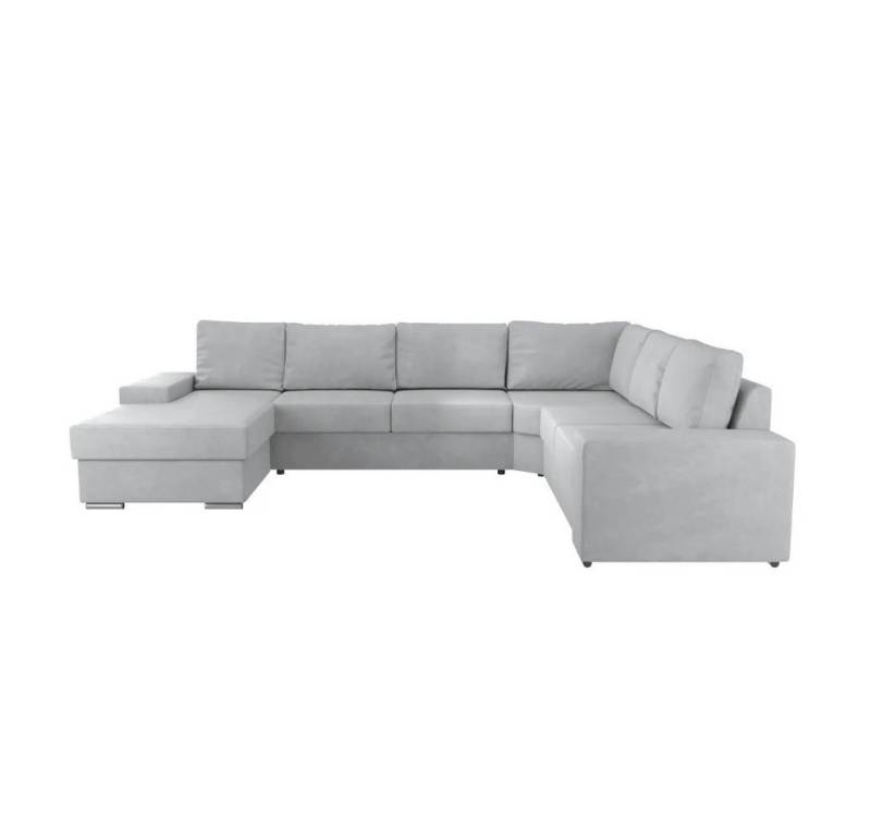 NEXT COLLECTION Ecksofa LEON U, Sitz aus T30-Schaum + Wellfeder, Modernes, minimalistisches Design, lose Rückenkissen von NEXT COLLECTION