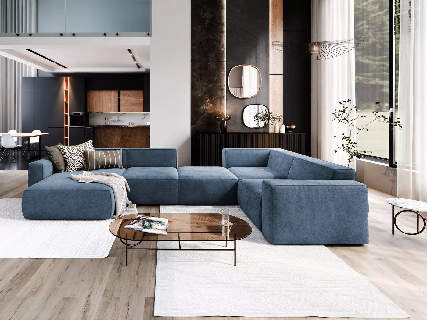 NEXT COLLECTION Ecksofa MODULARE SET 6, HR-Schaum + gewellte Feder, Modernes Design, Universelles Layout, modularer Aufbau NEXT COLLECTION Ecksofa MODULARE SET 6, HR-Schaum + gewellte Feder, Modernes Design, Universelles Layout, modularer Aufbau von NEXT COLLECTION