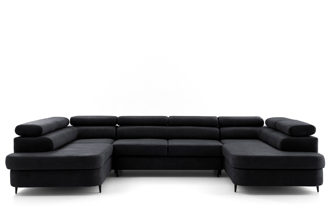 NEXT COLLECTION Ecksofa PRIAM Maxi U2, Schlaffunktion 2x Bettkasten XXL U-Form Verstellbare Kopfstützen, mit Bettkasten von NEXT COLLECTION