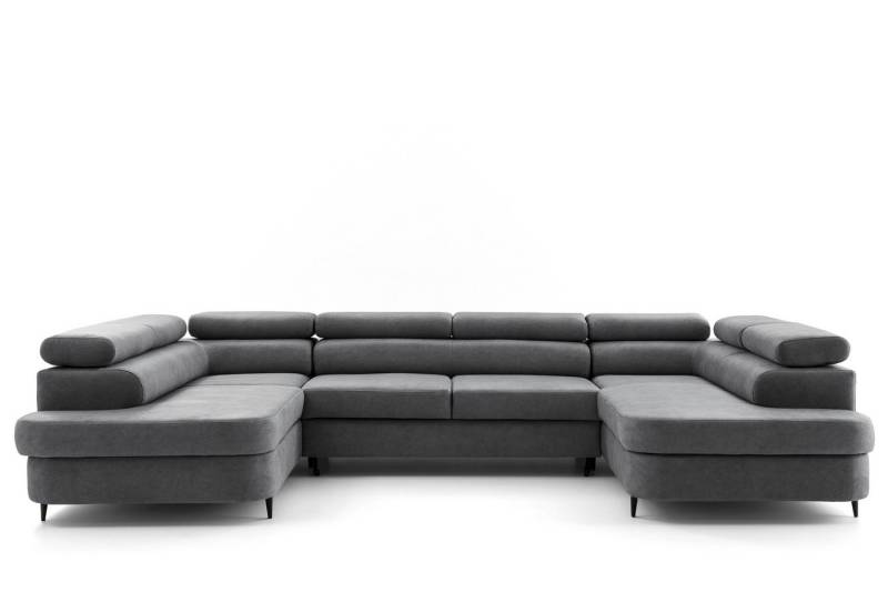NEXT COLLECTION Ecksofa PRIAM Maxi U2, Schlaffunktion 2x Bettkasten XXL U-Form Verstellbare Kopfstützen, mit Bettkasten von NEXT COLLECTION