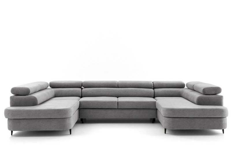 NEXT COLLECTION Ecksofa PRIAM Maxi U2, Schlaffunktion 2x Bettkasten XXL U-Form Verstellbare Kopfstützen, mit Bettkasten von NEXT COLLECTION