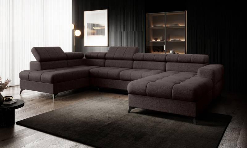 NEXT COLLECTION Ecksofa Pudding U, mit Bettkasten, Veloursstoff, hohe Metallfüße, Elegante starke Steppung, mit Bettfunktion NEXT COLLECTION Ecksofa Pudding U, mit Bettkasten, Veloursstoff, hohe Metallfüße, Elegante starke Steppung, mit Bettfunktion von NEXT COLLECTION