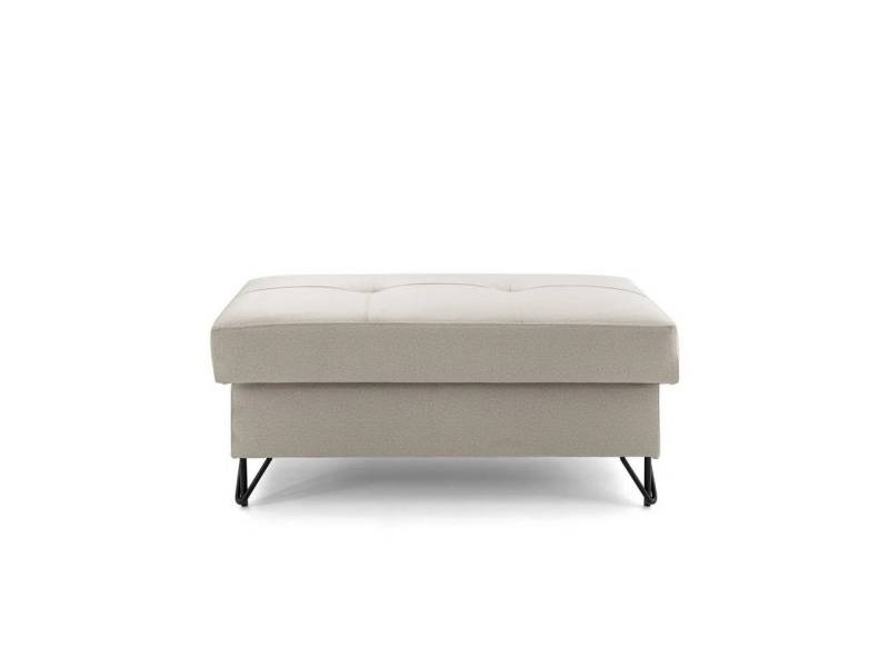 NEXT COLLECTION Hocker JUNIOR, Eingebauter Aufbewahrungsbehälter, Designer-Metallbeine von NEXT COLLECTION