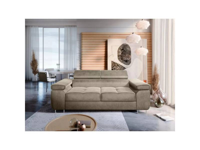 NEXT COLLECTION Sofa Sofa 2-SITZER WILD, Kompakte Größe, modernes Design, verstellbare Kopfstützen, hohe Metallfüße von NEXT COLLECTION