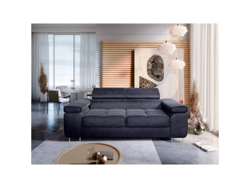 NEXT COLLECTION Sofa Sofa 2-SITZER WILD, Kompakte Größe, modernes Design, verstellbare Kopfstützen, hohe Metallfüße von NEXT COLLECTION
