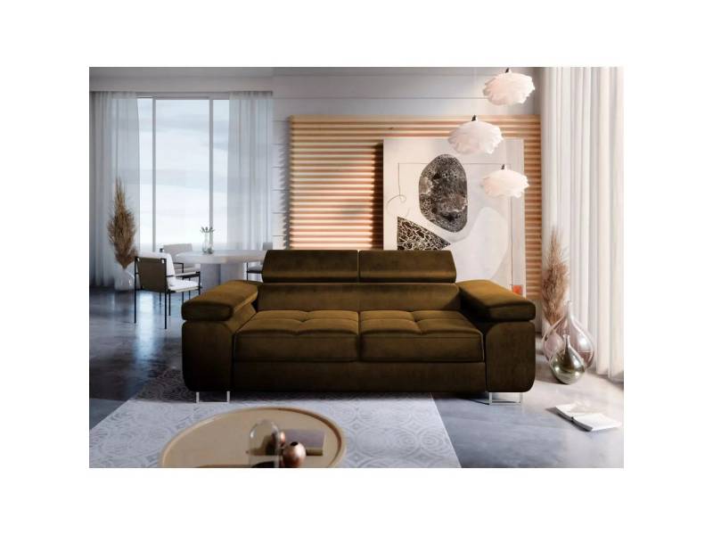 NEXT COLLECTION Sofa Sofa 2-SITZER WILD, Kompakte Größe, modernes Design, verstellbare Kopfstützen, hohe Metallfüße von NEXT COLLECTION