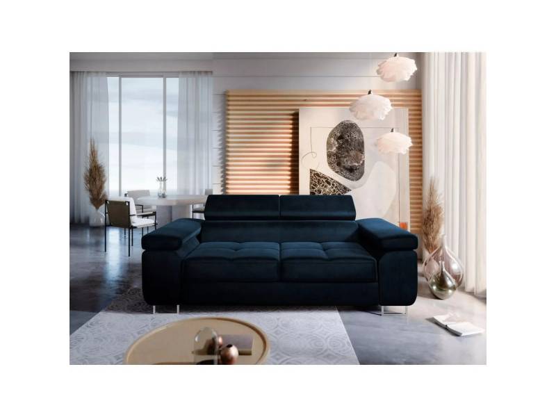 NEXT COLLECTION Sofa Sofa 2-SITZER WILD, Kompakte Größe, modernes Design, verstellbare Kopfstützen, hohe Metallfüße von NEXT COLLECTION